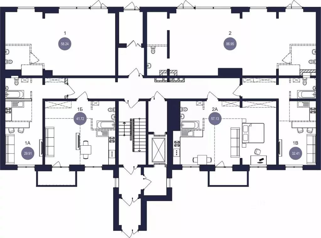 2-к кв. Иркутская область, Братск ул. Металлургов, 8 (57.13 м) - Фото 1