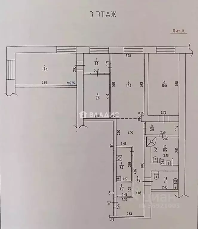3-к кв. Алтайский край, Барнаул тракт Змеиногорский, 100 (99.3 м) - Фото 2