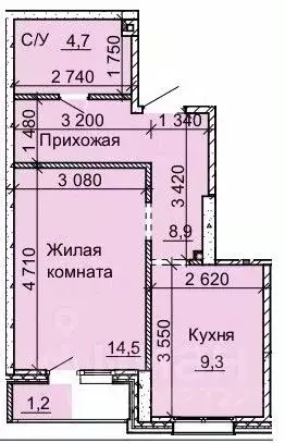 1-к кв. Новосибирская область, Новосибирск Юбилейный мкр,  (38.5 м) - Фото 0