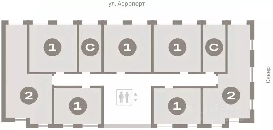 2-к кв. Новосибирская область, Новосибирск ул. Аэропорт, 88 (63.74 м) - Фото 1