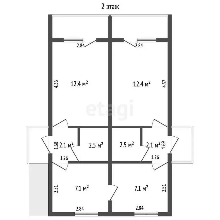 Дом в Севастополь, улица Чернышевского (96.2 м) - Фото 2