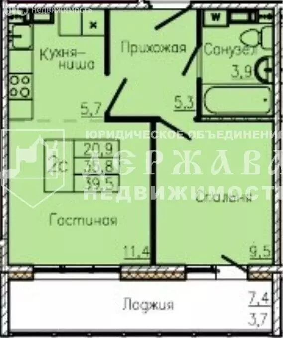 1-комнатная квартира: Кемерово, 1-я Заречная улица, 11 (34 м) - Фото 0