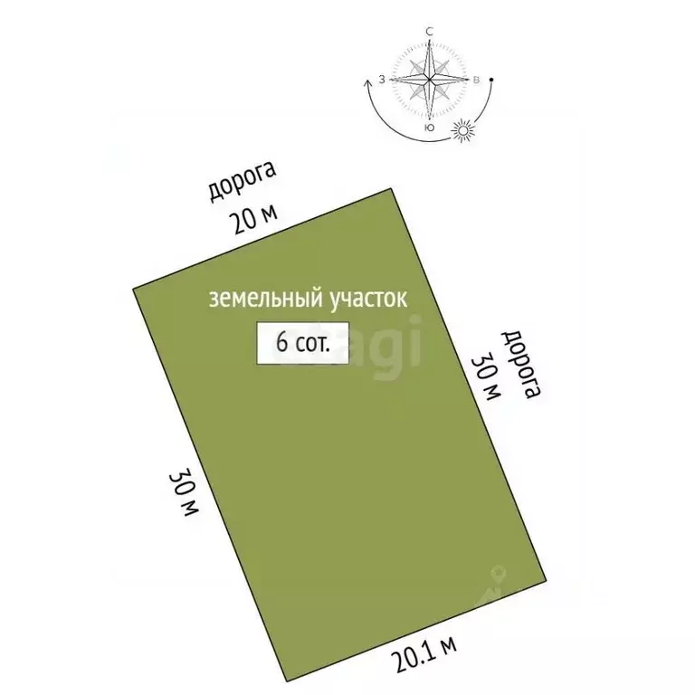 Участок в Ростовская область, Аксайский район, Большой Лог хут. ул. ... - Фото 2