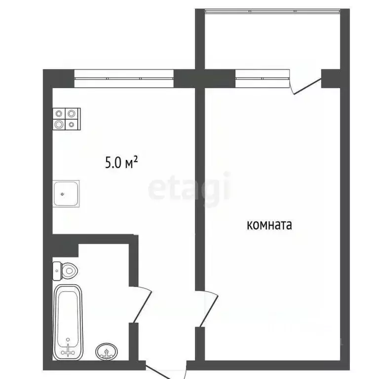 1-к кв. Ростовская область, Ростов-на-Дону Западный мкр, ул. Жмайлова, ... - Фото 0