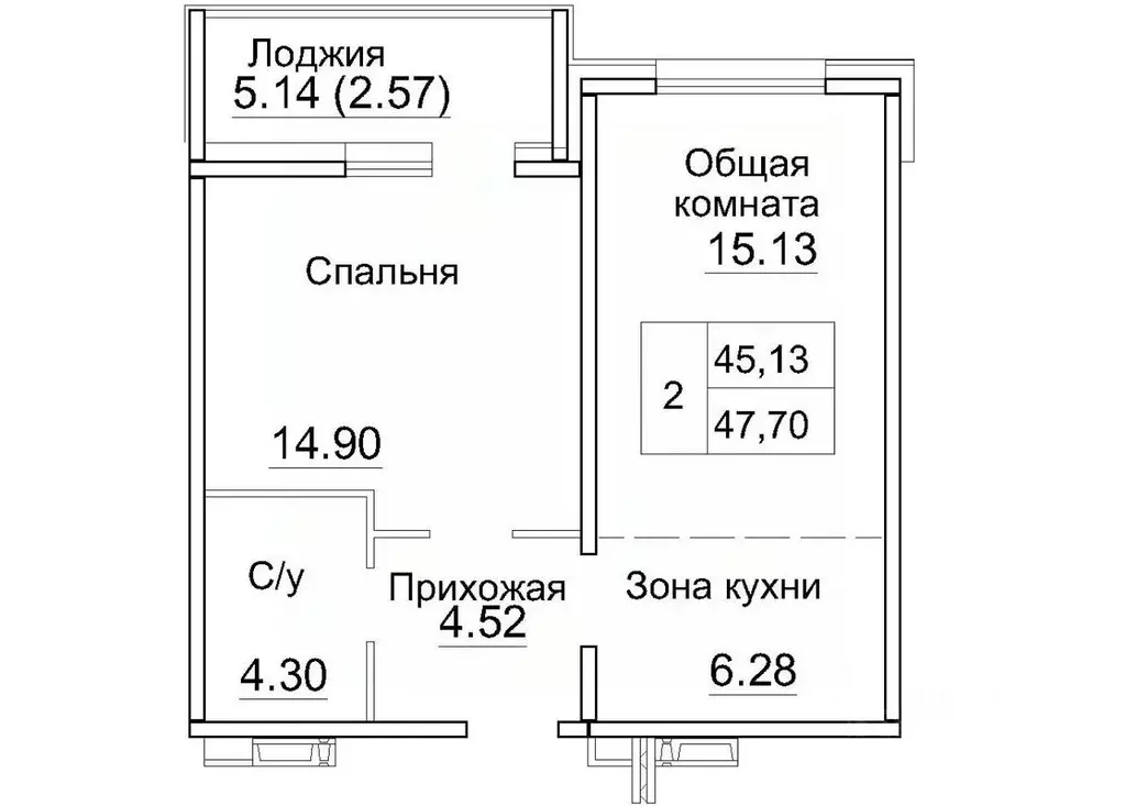 2-к кв. Новосибирская область, Новосибирский район, Краснообск рп, 3-й ... - Фото 0