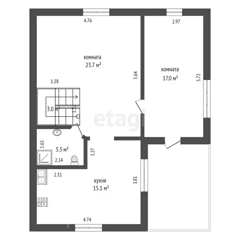 Дом в Тюмень, территория СОСН Русское Поле, Круговая улица (110 м) - Фото 1