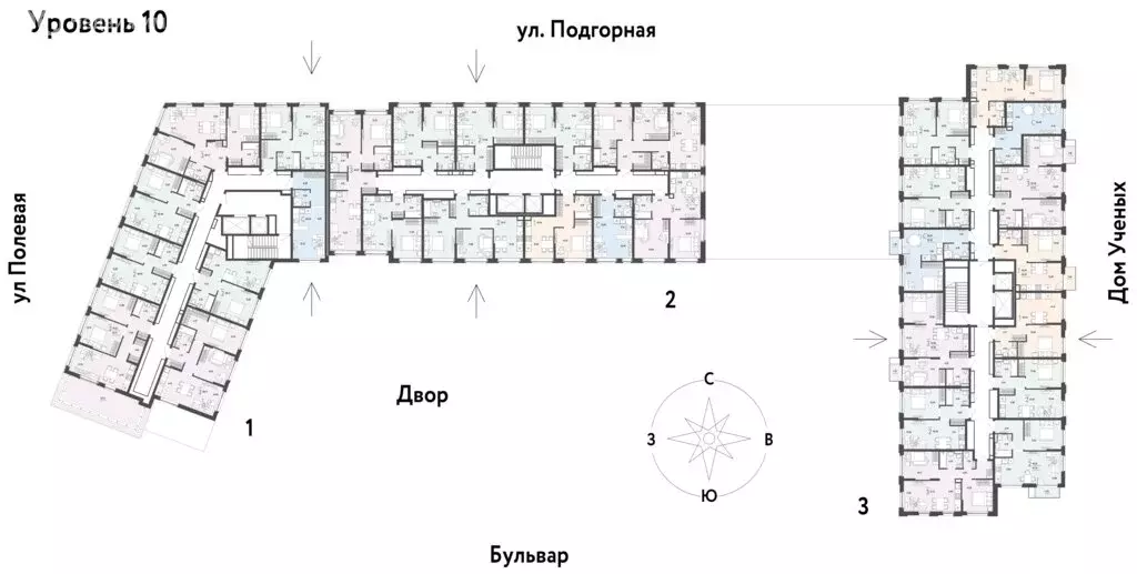 3-комнатная квартира: Тюмень, Подгорная улица, 73 (65.47 м) - Фото 1