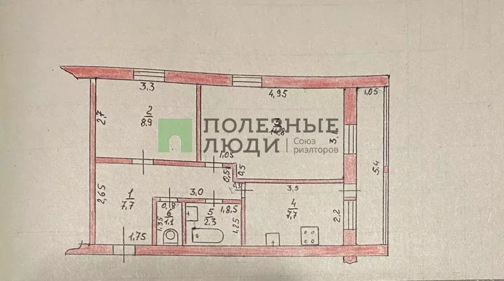 2-к кв. Саратовская область, Татищево рп ул. Школьная, 22А (48.0 м) - Фото 1