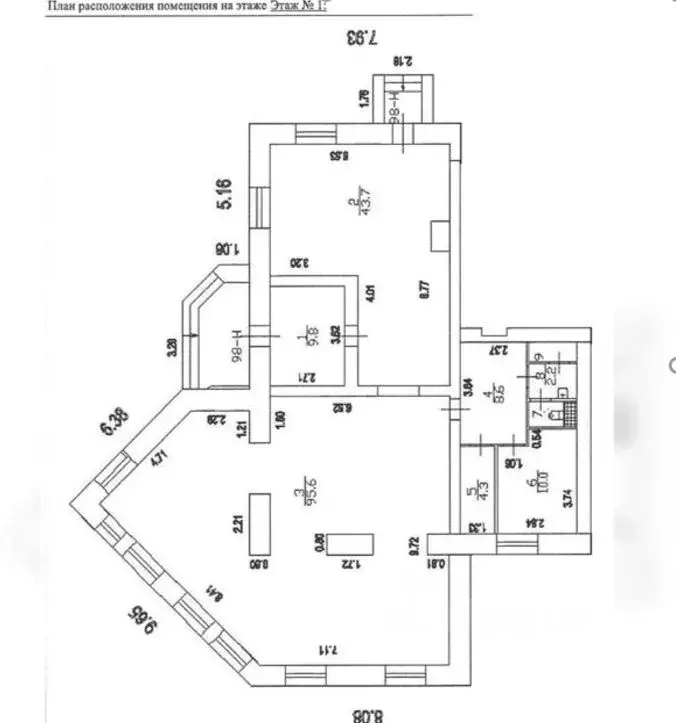 Помещение свободного назначения в Санкт-Петербург просп. Ветеранов, ... - Фото 2
