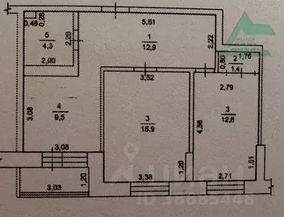 2-к кв. Оренбургская область, Оренбург Северо-Восточный жилрайон, 16-й ... - Фото 2