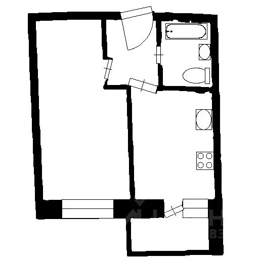 1-к кв. Ленинградская область, Кудрово г. Всеволожский район, ... - Фото 2