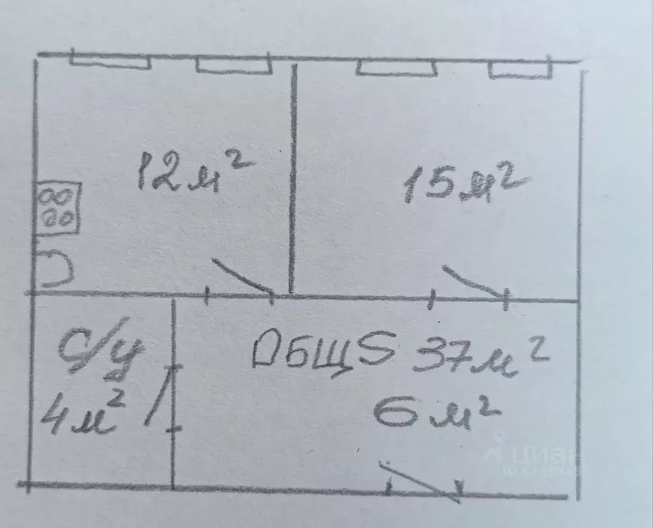 1-к кв. Краснодарский край, Анапа Крестьянская ул., 27к2 (37.0 м) - Фото 2