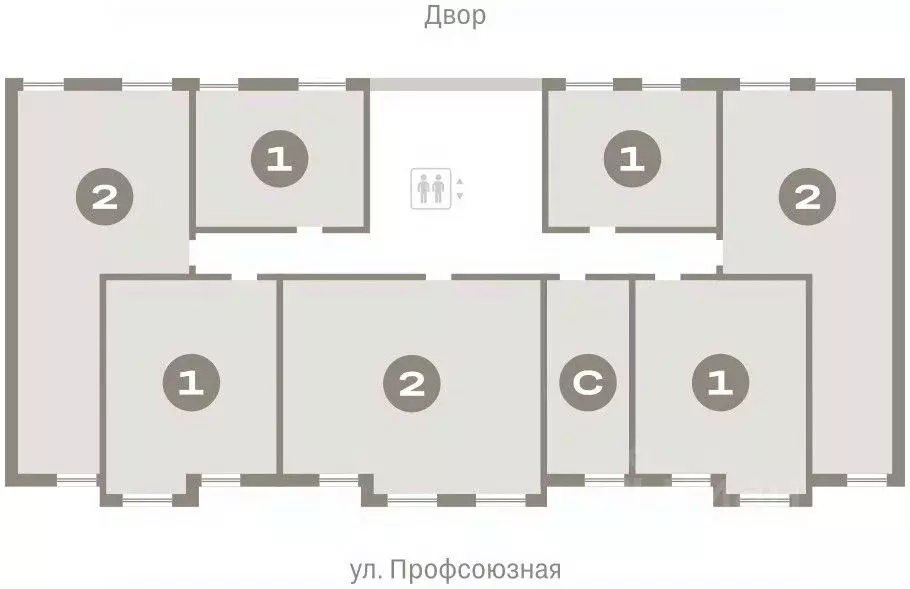 Студия Тюменская область, Тюмень Речной Порт жилой комплекс (25.62 м) - Фото 1