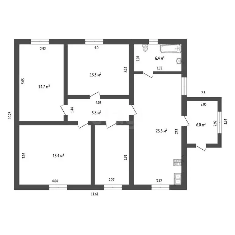 Дом в Советский, улица Энергетиков, 13 (118.1 м) - Фото 1