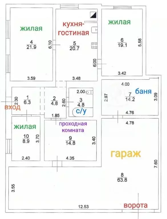 Дом в Ростовская область, Таганрог ул. Хоменко, 53 (199 м) - Фото 2