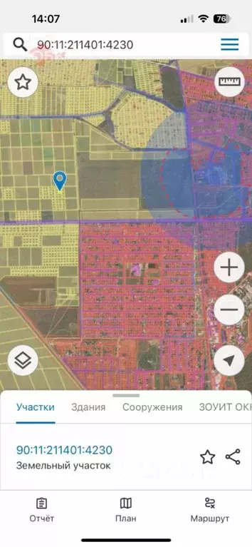 Участок в Крым, Сакский район, Суворовское с/пос, Строитель СНТ ул. ... - Фото 1