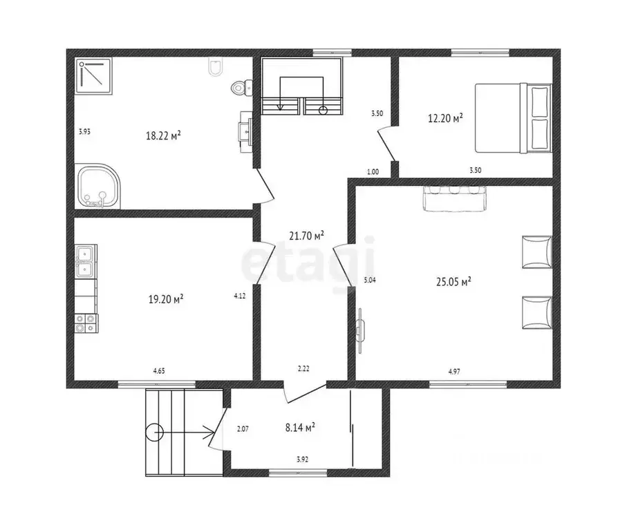 Дом в Дагестан, Махачкала туп. 4-й Халимбекаульский, 13 (325 м) - Фото 1