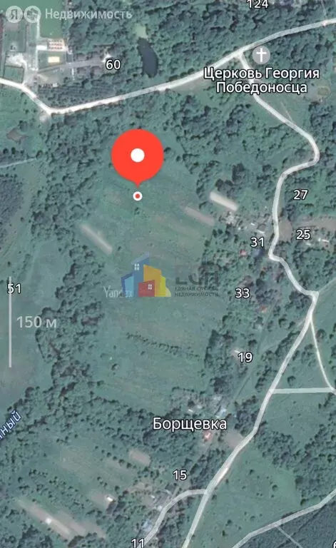 Участок в Тульская область, городской округ Тула, село Борщевка, 33 ... - Фото 2