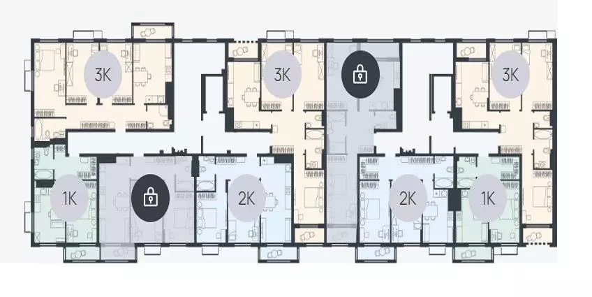 3-к кв. Калининградская область, Гурьевский муниципальный округ, пос. ... - Фото 2