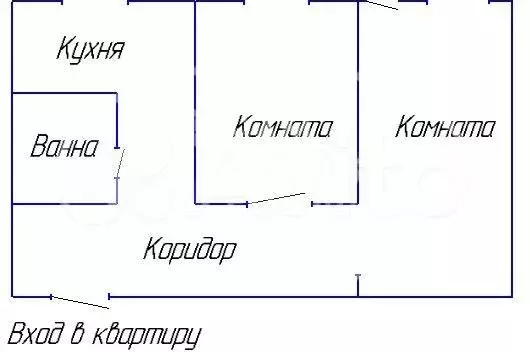 2-к. квартира, 42,2 м, 1/5 эт. - Фото 0