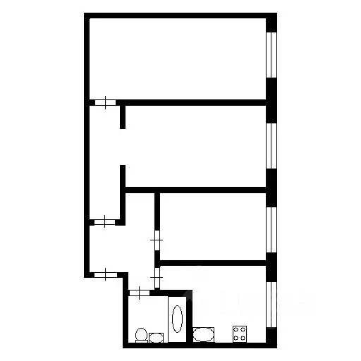 3-к кв. Иркутская область, Ангарск 15-й мкр, 17 (55.8 м) - Фото 2