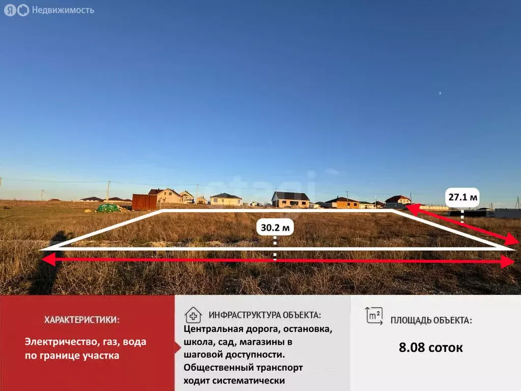 Участок в Трудовое, улица Академика Королёва (8.08 м) - Фото 2