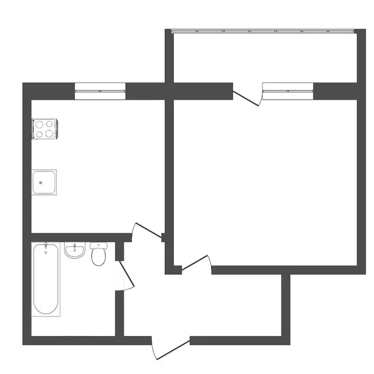 1-комнатная квартира: Пермь, Красногвардейская улица, 2 (35.7 м) - Фото 1