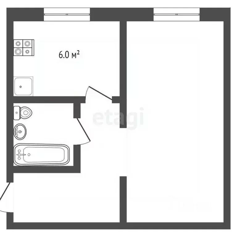 1-к кв. Ярославская область, Ростов 1-й мкр, 4 (22.1 м) - Фото 1