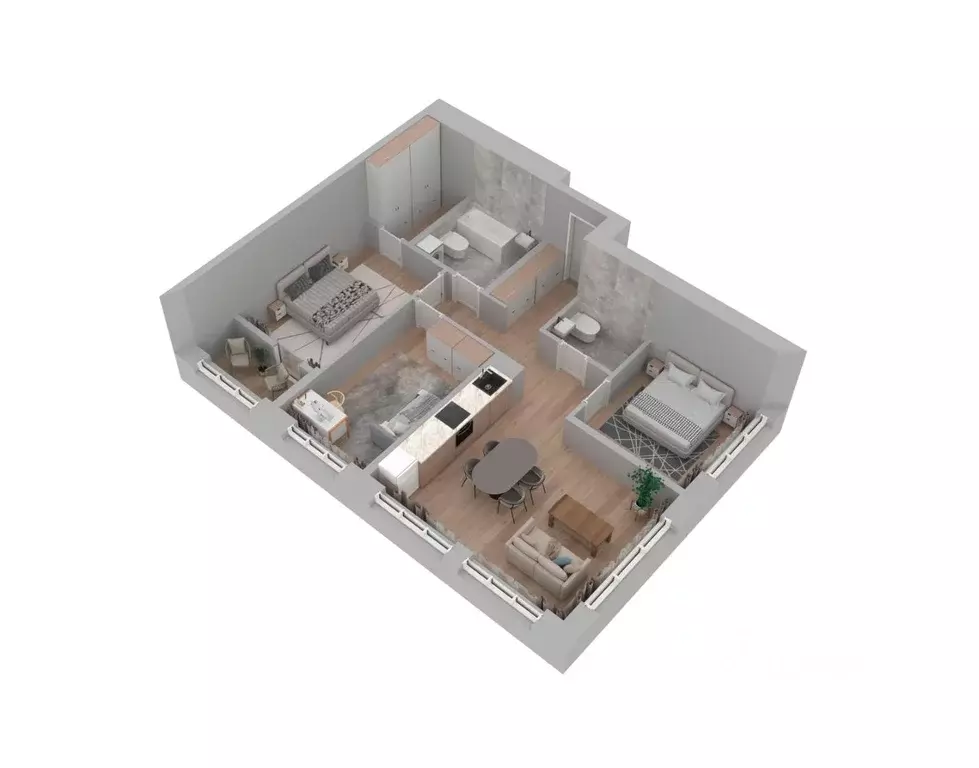 3-к кв. Башкортостан, Уфа Бионика Парк жилой комплекс, 3 (88.4 м) - Фото 1