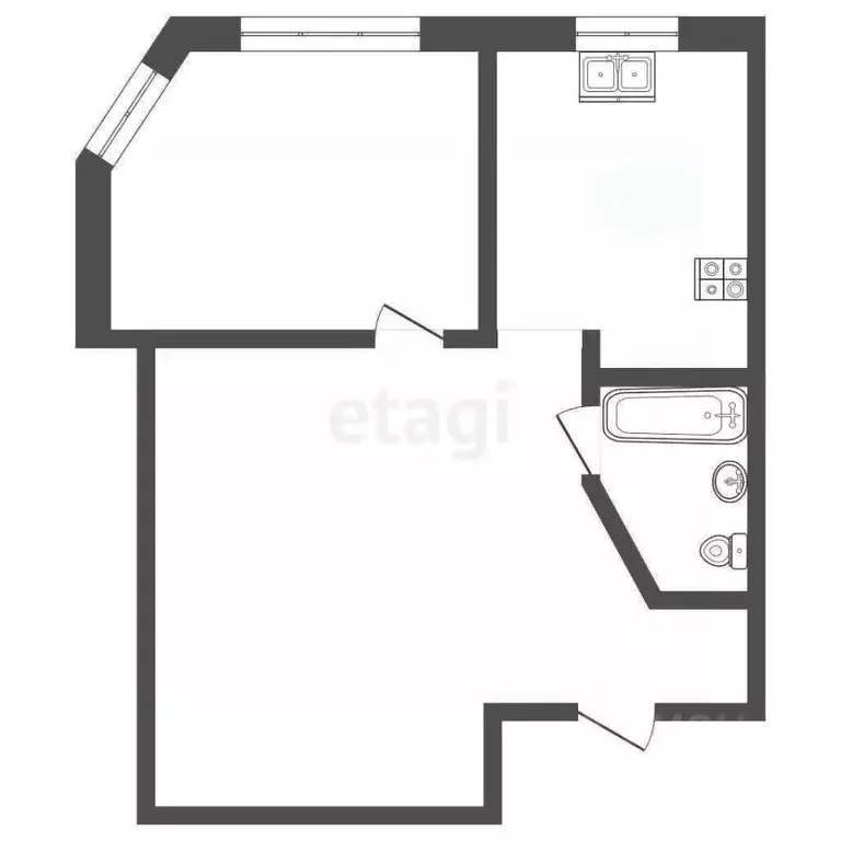 1-к кв. Севастополь ул. Павла Корчагина, 19Бк2 (40.5 м) - Фото 2