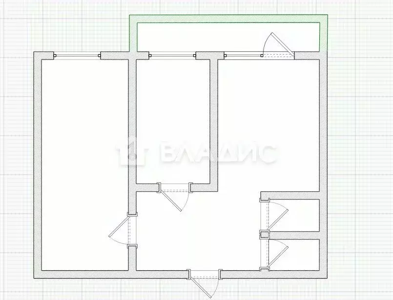 2-к кв. Пензенская область, Пенза просп. Строителей, 48 (54.0 м) - Фото 2