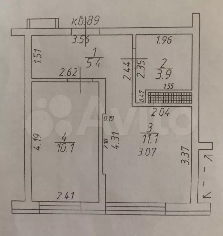 1-к. квартира, 30 м, 2/10 эт. - Фото 0