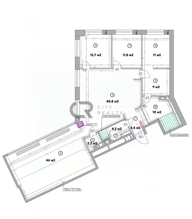 3-к кв. Санкт-Петербург ул. Эсперова, 10 (154.0 м) - Фото 1