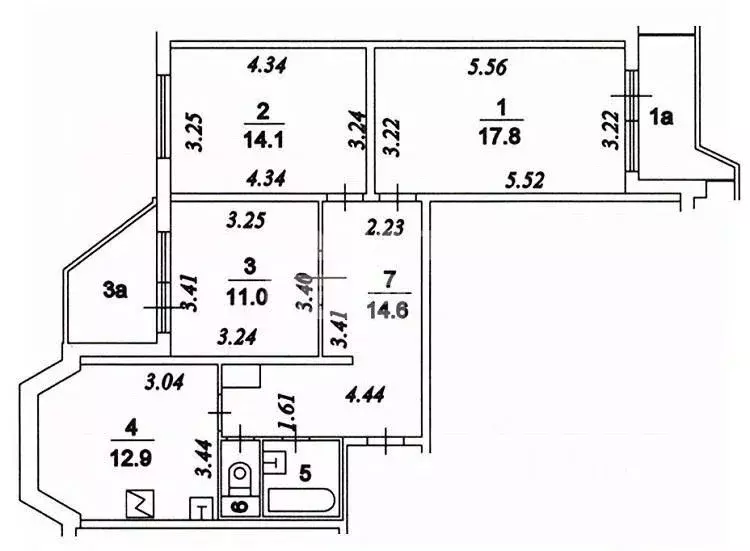 3-к кв. Московская область, Лобня бул. Лобненский, 3 (86.0 м) - Фото 1