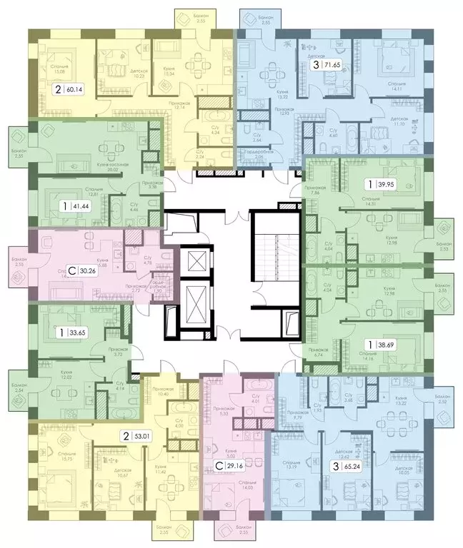 Квартира-студия: Нижний Новгород, 15-й квартал Канавинского района, ЖК ... - Фото 1