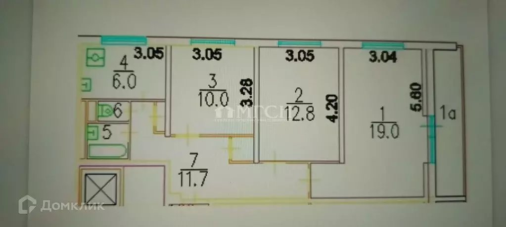 Продаётся 3-к квартира, 62.4 м - Фото 1