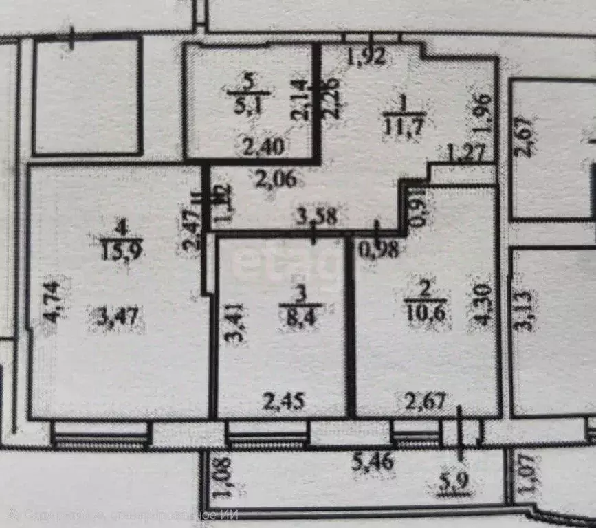 2-к кв. Удмуртия, Ижевск Удмуртская ул., 266 (52.0 м) - Фото 2