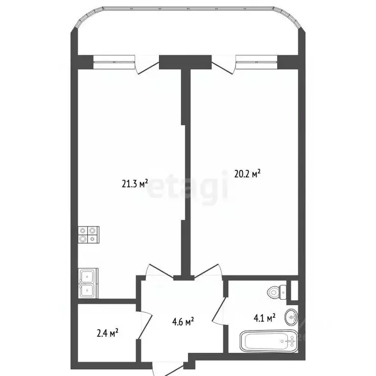 2-к кв. Московская область, Балашиха ул. Некрасова, 13А (55.0 м) - Фото 2