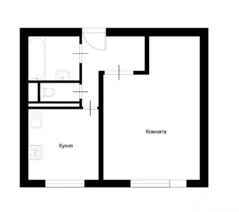 1-комнатная квартира: Москва, Суздальская улица, 40к2 (39 м) - Фото 1