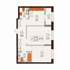 2-к кв. Оренбургская область, Оренбург Северный жилрайон, Фамильные ... - Фото 1