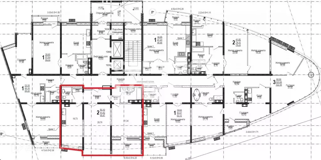Продаётся 2-к квартира, 88.2 м - Фото 0