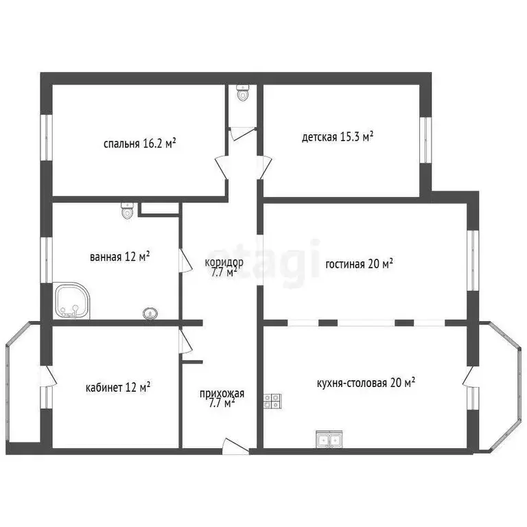 4-комнатная квартира: Санкт-Петербург, проспект Культуры, 25к4 (112 м) - Фото 1