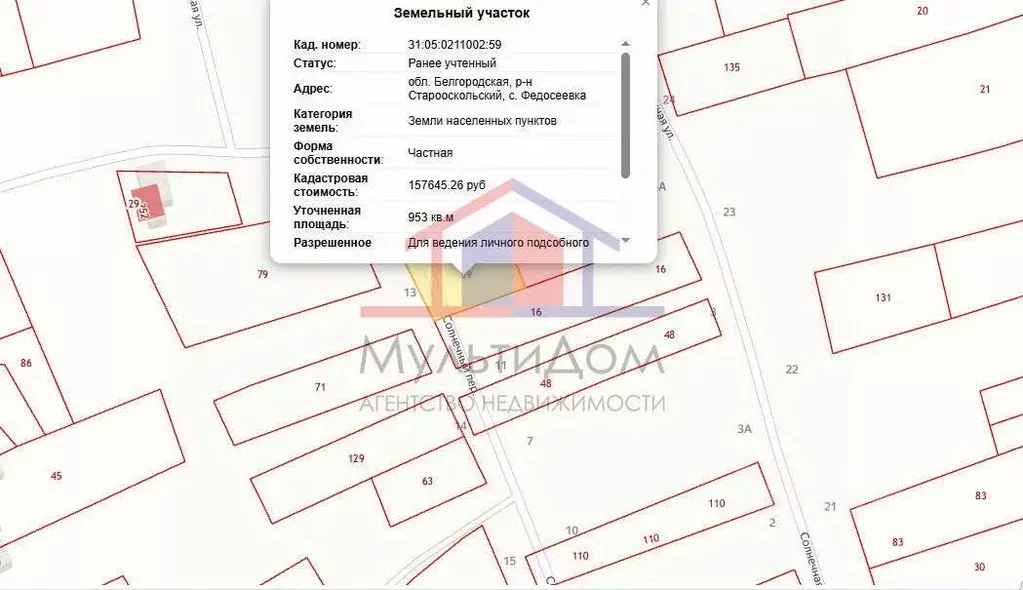 Участок в Белгородская область, Старооскольский городской округ, с. ... - Фото 1