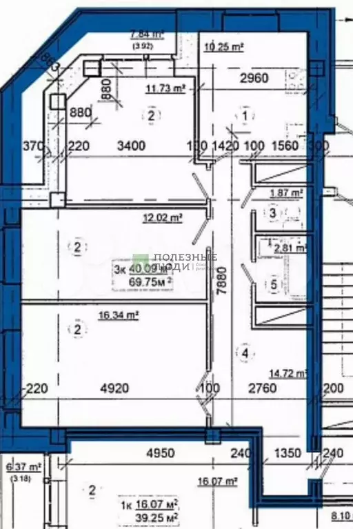 3-к. квартира, 71 м, 9/17 эт. - Фото 0