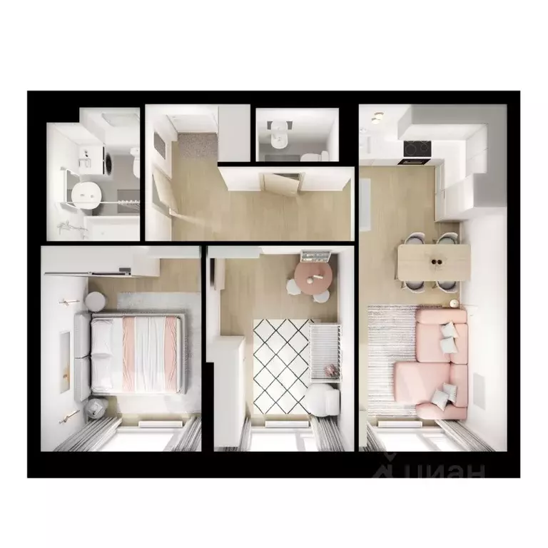 2-к кв. Московская область, Котельники Парковый мкр, Белая Дача Парк ... - Фото 2