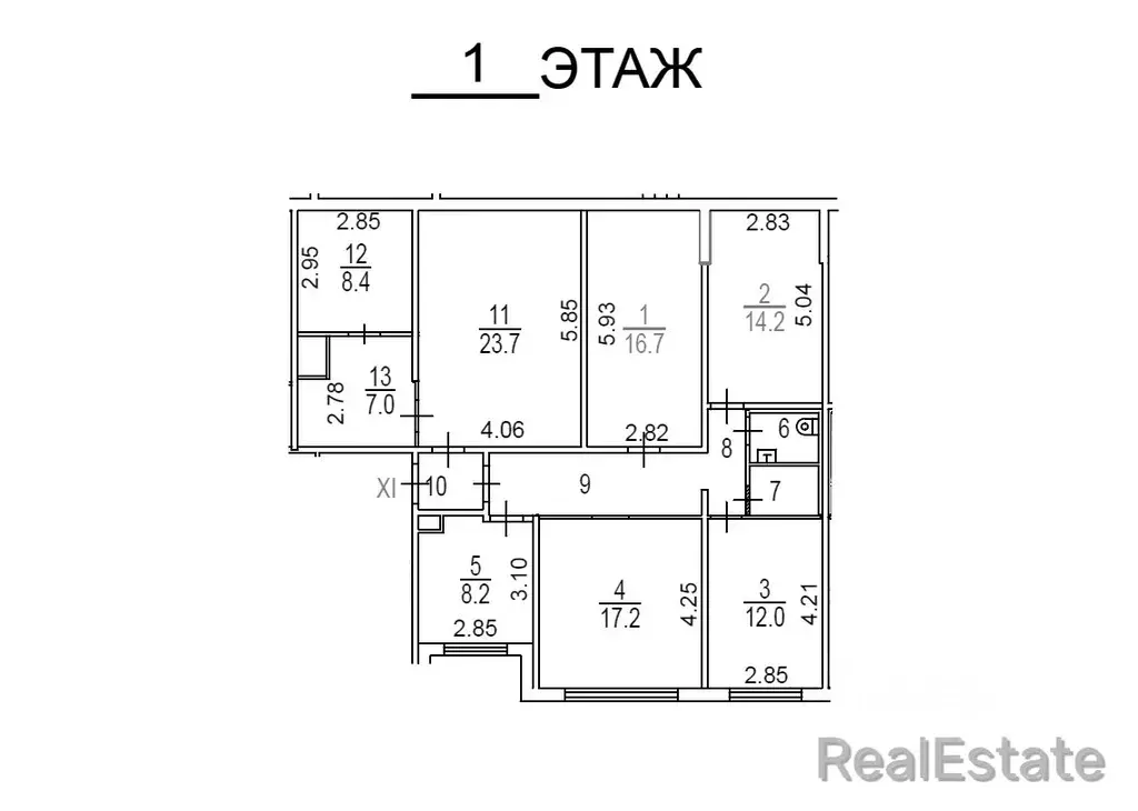 3-к кв. Москва Алтуфьевское ш., 56 (124.4 м) - Фото 1