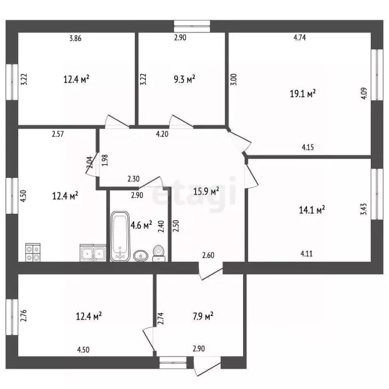 Дом в Мордовия, Краснослободск Первомайская ул. (88 м) - Фото 2