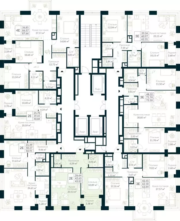 1-к кв. Башкортостан, Уфа Глумилино жилрайон, Урман Сити жилой ... - Фото 2