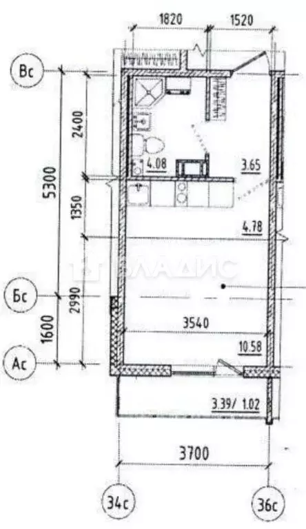 Квартира-студия: Мурино, Графская улица, 6к4 (24.2 м) - Фото 1