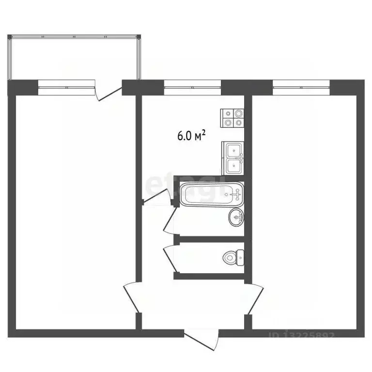 2-к кв. Вологодская область, Харовск ул. Механизаторов, 16 (40.0 м) - Фото 1